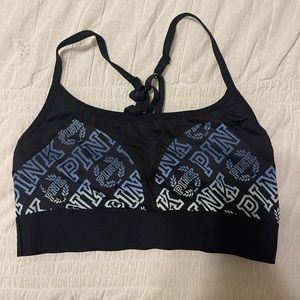PINK Victoria’s Secret Ultimate Sports Bra, Blue/Green